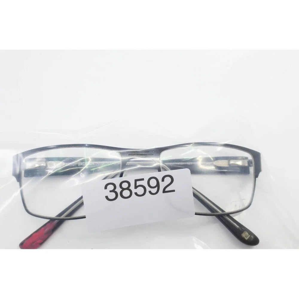 Randy Jackson Signature 1665 Black Rectangular Eyeglass Frames 57-18-145 021
